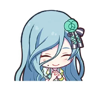 🩵 emoji shizuku hinomori. Telegram sticker 15 of 19