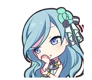 🩵 emoji shizuku hinomori. Telegram sticker 10 of 19