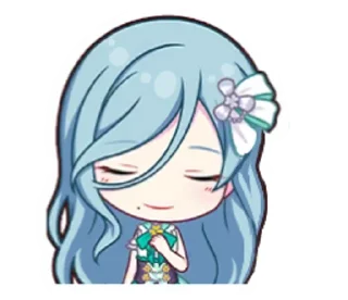 🩵 emoji shizuku hinomori. Telegram sticker 18 of 19