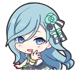 🩵 emoji shizuku hinomori. Telegram sticker 11 of 19