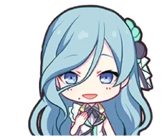 🩵 emoji shizuku hinomori. Telegram sticker 12 of 19
