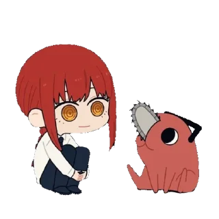 Sticker from человек-бензопила. @poisononastick