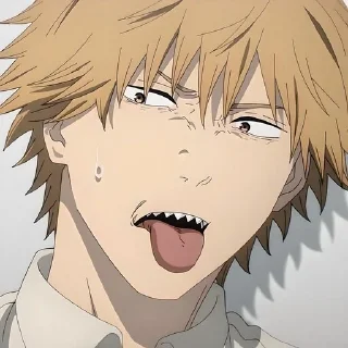 Sticker from Человек бензопила @anime_stickerr