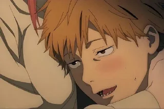 Sticker from Человек бензопила @anime_stickerr