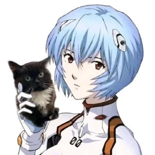 😘 emoji Rei Ayanami @shchobshokuvaty Telegram sticker 19 of 60