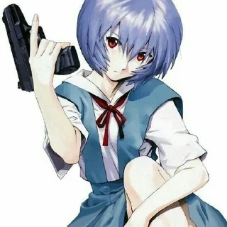 😏 emoji Rei Ayanami @shchobshokuvaty Telegram sticker 7 of 60
