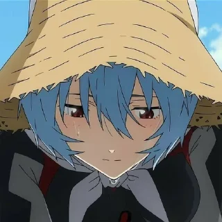 😢 emoji Rei Ayanami @shchobshokuvaty Telegram sticker 10 of 60