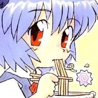😇 emoji Rei Ayanami @shchobshokuvaty Telegram sticker 16 of 60