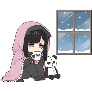 ☕ emoji Юрудура-тян 10 @Nyasticks Telegram sticker 13 of 41