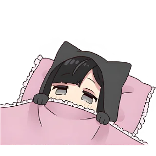 😴 emoji Юрудура-тян 10 @Nyasticks Telegram sticker 4 of 41