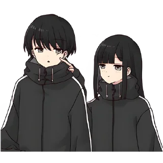 😏 emoji Юрудура-тян (большая) @nyasticks Telegram sticker 23 of 25