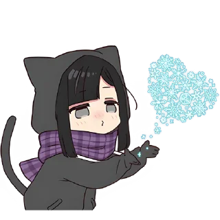 😘 emoji Юрудура-тян 10 @Nyasticks Telegram sticker 1 of 41