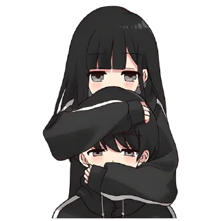 🥰 emoji Юрудура-тян (большая) @nyasticks Telegram sticker 24 of 25