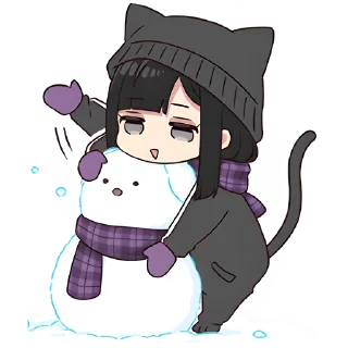 ⛄ emoji Юрудура-тян 10 @Nyasticks Telegram sticker 8 of 41