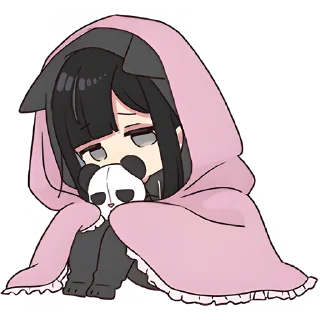 😞 emoji Юрудура-тян 10 @Nyasticks Telegram sticker 16 of 41