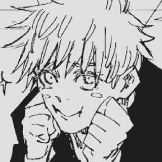 🕳 emoji Satoru Gojo by Utsuro Telegram sticker 20 of 46