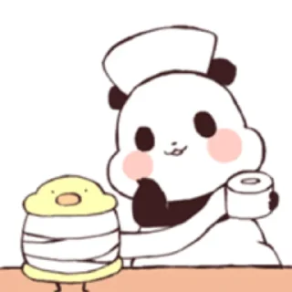 Sticker from panda my friend