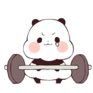 Sticker from panda my friend