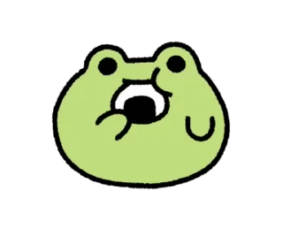 🐸 emoji ૮꒰ ｡っ -｡꒱ఎ   ⃝@mewsticks ⊹  ◜ ♡  𝅭 Telegram sticker 7 of 24