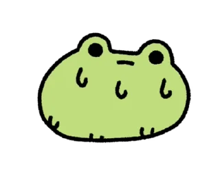 🐸 emoji ૮꒰ ｡っ -｡꒱ఎ   ⃝@mewsticks ⊹  ◜ ♡  𝅭 Telegram sticker 11 of 24