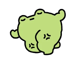🐸 emoji ૮꒰ ｡っ -｡꒱ఎ   ⃝@mewsticks ⊹  ◜ ♡  𝅭 Telegram sticker 17 of 24