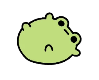 🐸 emoji ૮꒰ ｡っ -｡꒱ఎ   ⃝@mewsticks ⊹  ◜ ♡  𝅭 Telegram sticker 16 of 24