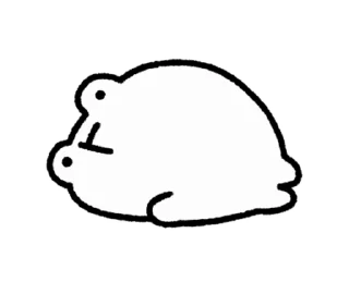 🐸 emoji ૮꒰ ｡っ -｡꒱ఎ   ⃝@mewsticks ⊹  ◜ ♡  𝅭 Telegram sticker 22 of 24