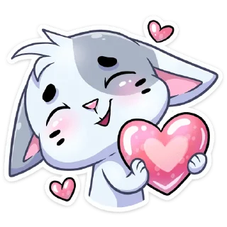 😍 emoji Бисквит @Nyasticks Telegram sticker 3 of 50