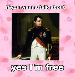 🥰 emoji and my Napoleon thk 4 my Napol Telegram sticker 22 of 35
