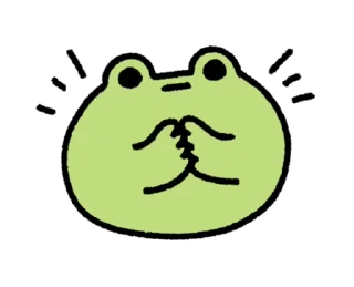 🐸 emoji ૮꒰ ｡っ -｡꒱ఎ   ⃝@mewsticks ⊹  ◜ ♡  𝅭 Telegram sticker 5 of 24