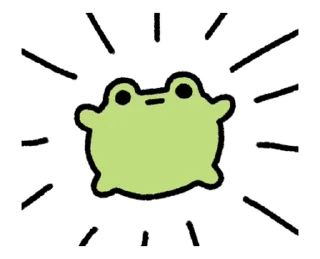 🐸 emoji ૮꒰ ｡っ -｡꒱ఎ   ⃝@mewsticks ⊹  ◜ ♡  𝅭 Telegram sticker 6 of 24