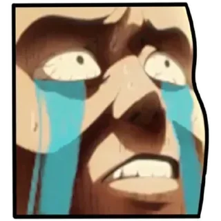 😭 emoji @Earth928B <- OnePunchMan Telegram sticker 11 of 30