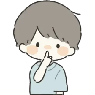 🤫 emoji ૮ ྀི⸝⸝◞ ˕ ◟⸝⸝ ྀིა Telegram sticker 17 of 25