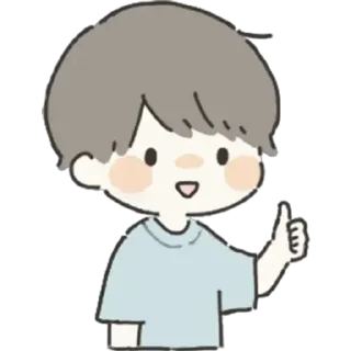 👍 emoji ૮ ྀི⸝⸝◞ ˕ ◟⸝⸝ ྀིა Telegram sticker 19 of 25