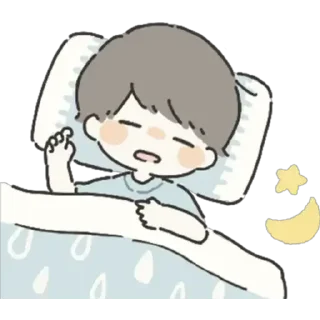😴 emoji ૮ ྀི⸝⸝◞ ˕ ◟⸝⸝ ྀིა Telegram sticker 11 of 25