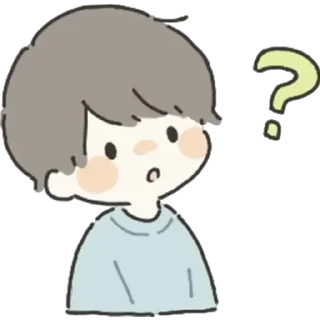 🤔 emoji ૮ ྀི⸝⸝◞ ˕ ◟⸝⸝ ྀིა Telegram sticker 18 of 25