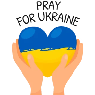Sticker from Pray for Ukraine