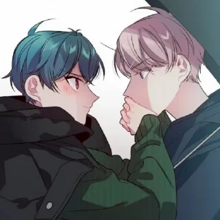 🙅 emoji Jiho and Dojin 💜 @Cucuroozzka Telegram sticker 5 of 80