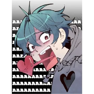😱 emoji Jiho and Dojin 💜 @Cucuroozzka Telegram sticker 19 of 80
