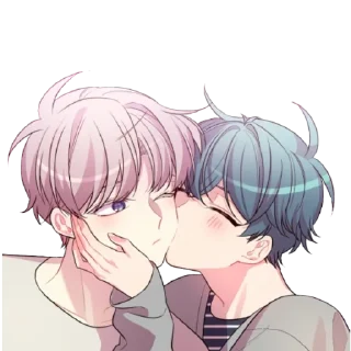 💋 emoji Jiho and Dojin 💜 @Cucuroozzka Telegram sticker 11 of 80
