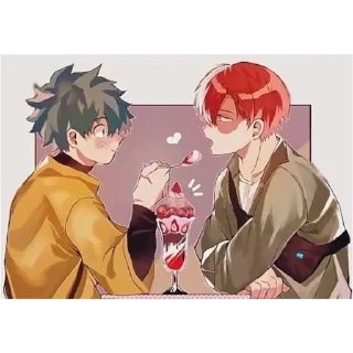 Sticker from Deku and Todo 💜 @Cucuroozzka