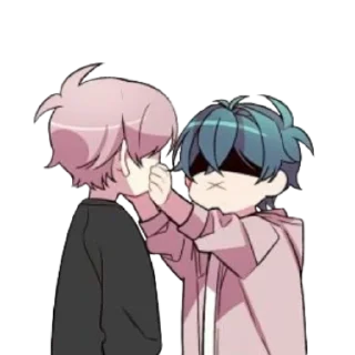 ❤️ emoji Jiho and Dojin 💜 @Cucuroozzka Telegram sticker 13 of 80
