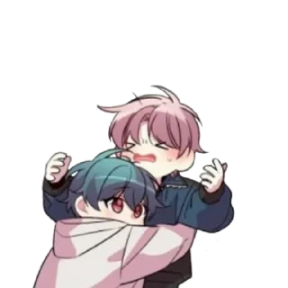 ❤️ emoji Jiho and Dojin 💜 @Cucuroozzka Telegram sticker 15 of 80