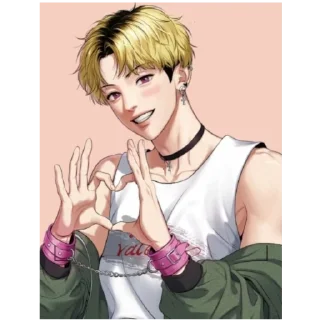 ❤️ emoji BJ MD and Chan Woo 💜 @Cucuroozzka Telegram sticker 18 of 118