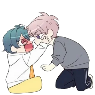 ❤️ emoji Jiho and Dojin 💜 @Cucuroozzka Telegram sticker 14 of 80