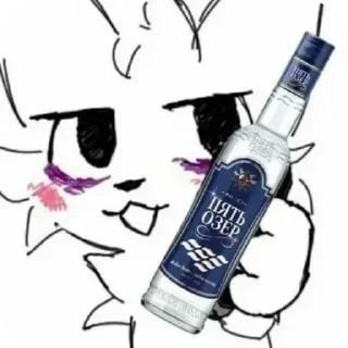 😪 emoji Белый котек ура Telegram sticker 22 of 44