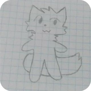 🔳 emoji Белый котек ура Telegram sticker 11 of 44