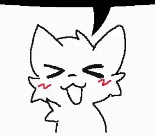 🌟 emoji Белый котек ура Telegram sticker 10 of 44