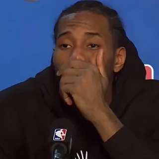🏀 emoji Kawhi Leonard🌺| @suoksiiiopinion Telegram sticker 24 of 40