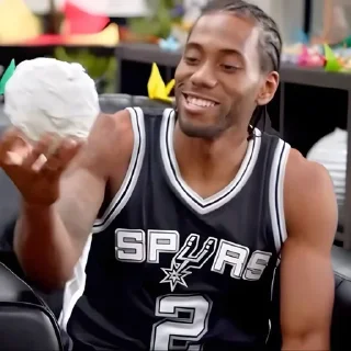 🏀 emoji Kawhi Leonard🌺| @suoksiiiopinion Telegram sticker 11 of 40